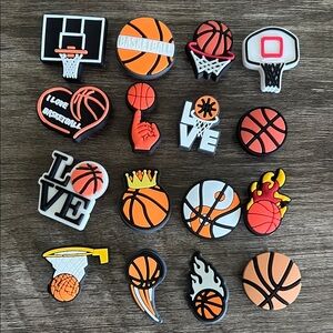 JIBBITZ. New. BASKETBALL. Set of 16.
Fits Crocs and similar. 🏀🏀🏀